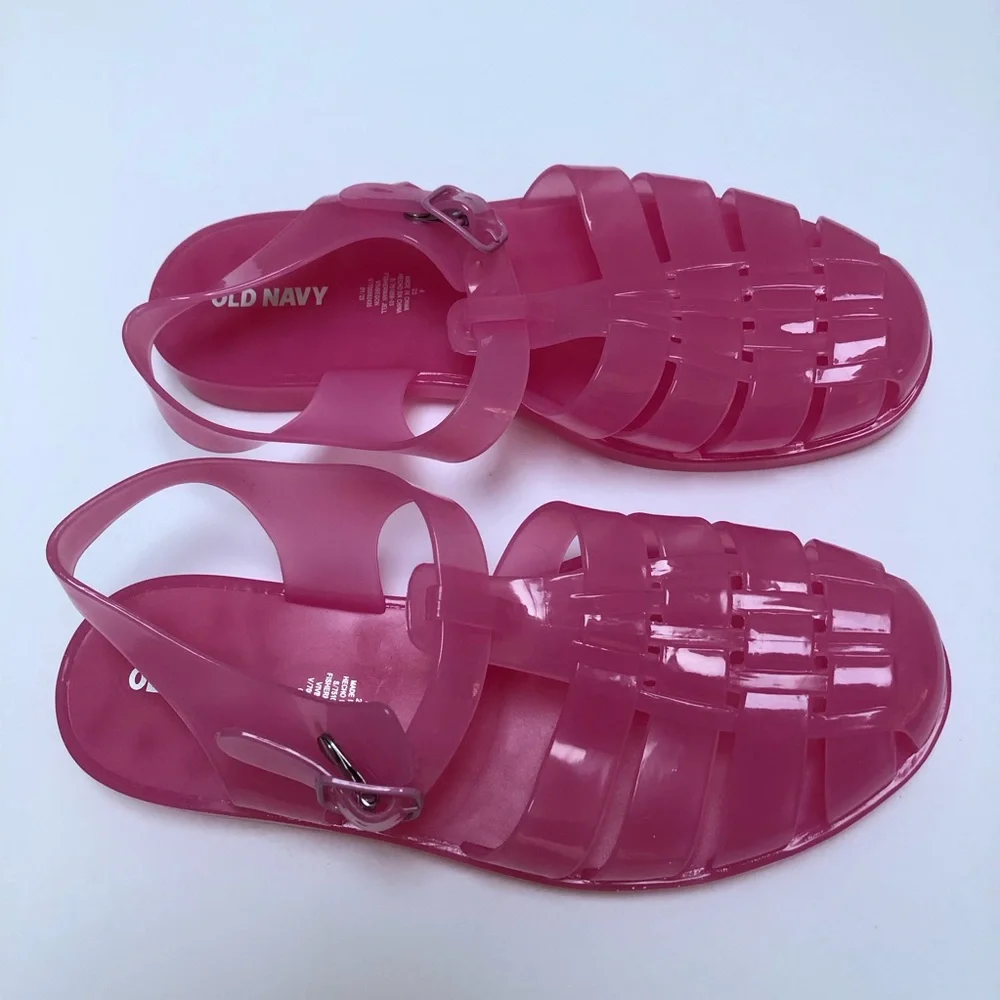 Pink Jelly Fisherman Sandals